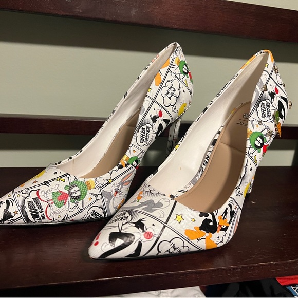 Aldo Shoes - Aldo Multicolor Cartoon Print Heels